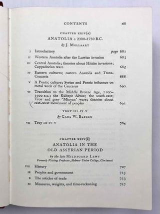 The Cambridge Ancient History. Vol. I,1: Prolegomena and Prehistory. Vol. I,2: Early history of the Middle East. Vol. II,1: The Middle East and the Aegean Region c. 1800-1380 B.C. Vol. II,2: History of the Middle East and the Aegean Region (1380-1000 B.C.). 4 volumes.[newline]M9299-29.jpeg