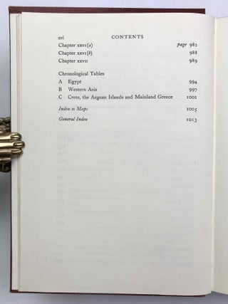 The Cambridge Ancient History. Vol. I,1: Prolegomena and Prehistory. Vol. I,2: Early history of the Middle East. Vol. II,1: The Middle East and the Aegean Region c. 1800-1380 B.C. Vol. II,2: History of the Middle East and the Aegean Region (1380-1000 B.C.). 4 volumes.[newline]M9299-32.jpeg