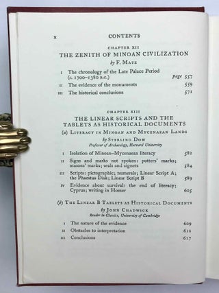 The Cambridge Ancient History. Vol. I,1: Prolegomena and Prehistory. Vol. I,2: Early history of the Middle East. Vol. II,1: The Middle East and the Aegean Region c. 1800-1380 B.C. Vol. II,2: History of the Middle East and the Aegean Region (1380-1000 B.C.). 4 volumes.[newline]M9299-47.jpeg