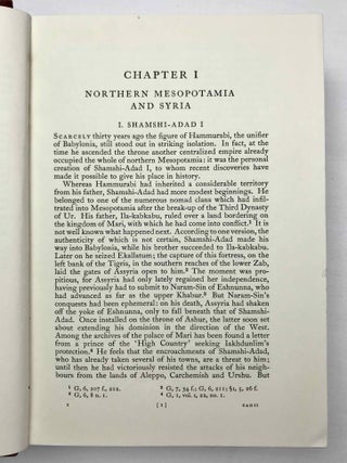 The Cambridge Ancient History. Vol. I,1: Prolegomena and Prehistory. Vol. I,2: Early history of the Middle East. Vol. II,1: The Middle East and the Aegean Region c. 1800-1380 B.C. Vol. II,2: History of the Middle East and the Aegean Region (1380-1000 B.C.). 4 volumes.[newline]M9299-51.jpeg