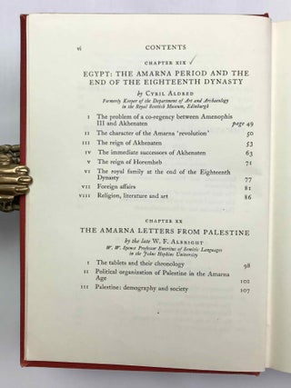 The Cambridge Ancient History. Vol. I,1: Prolegomena and Prehistory. Vol. I,2: Early history of the Middle East. Vol. II,1: The Middle East and the Aegean Region c. 1800-1380 B.C. Vol. II,2: History of the Middle East and the Aegean Region (1380-1000 B.C.). 4 volumes.[newline]M9299-60.jpeg