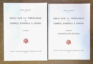 Item #M9313h Essai sur la théologie du temple d'Horus à Edfou. Tomes I & II (complete...