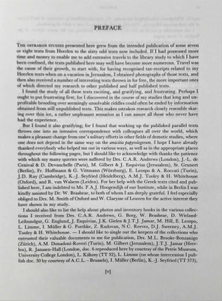 Ostraka Varia. Tax receipts and legal documents on Demotic, Greek and Greek-Demotic ostraka, chiefly of the early Ptolemaic period, from various collections.