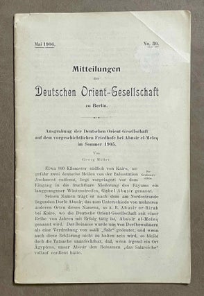 Item #M9325 Ausgrabungen der Deutschen Orient-Gesellschaft auf dem vorgeschichtlichen Friedhofe...[newline]M9325-00.jpeg