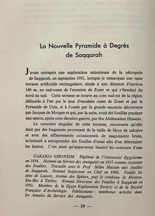 Revue du Caire, vol. XXXIII, No. 175. Numéro spécial: Les grandes découvertes archéologiques de 1954.[newline]M9326a-08.jpeg