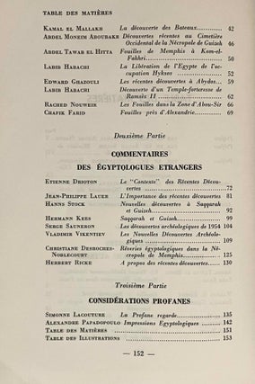 Revue du Caire, vol. XXXIII, No. 175. Numéro spécial: Les grandes découvertes archéologiques de 1954.[newline]M9326a-14.jpeg
