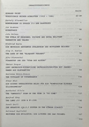 Form und Mass. Beiträge zur Literatur, Sprache und Kunst des alten Ägypten. Festschrift für Gerhard Fecht zum 65. Geburtstag am 06. Februar 1987.