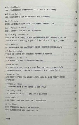 Form und Mass. Beiträge zur Literatur, Sprache und Kunst des alten Ägypten. Festschrift für Gerhard Fecht zum 65. Geburtstag am 06. Februar 1987.