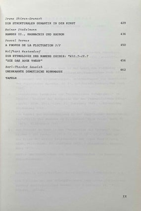 Form und Mass. Beiträge zur Literatur, Sprache und Kunst des alten Ägypten. Festschrift für Gerhard Fecht zum 65. Geburtstag am 06. Februar 1987.