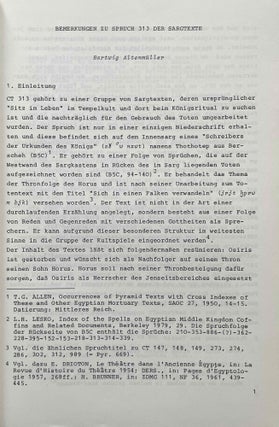 Form und Mass. Beiträge zur Literatur, Sprache und Kunst des alten Ägypten. Festschrift für Gerhard Fecht zum 65. Geburtstag am 06. Februar 1987.