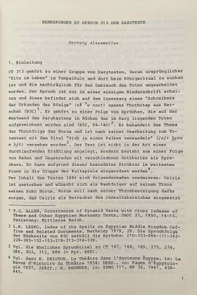 Form und Mass. Beiträge zur Literatur, Sprache und Kunst des alten Ägypten. Festschrift für Gerhard Fecht zum 65. Geburtstag am 06. Februar 1987.