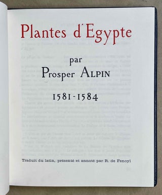 Plantes d'Egypte. 1581-1584.