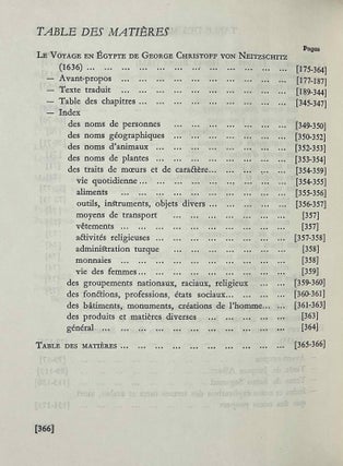 Voyages en Egypte des années 1634, 1635 & 1636