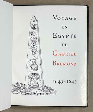Voyage en Egypte de Gabriel Brémond. 1643-1645.[newline]M9343-02.jpeg