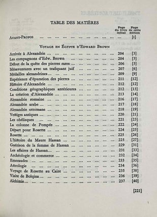 Voyage en Egypte d'Edward Brown. 1673-1674.