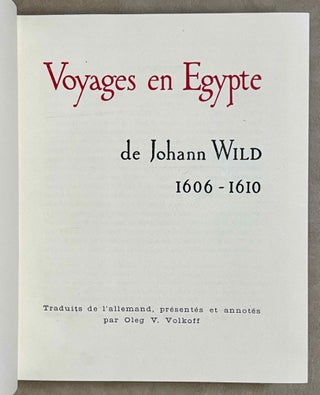 Voyages en Egypte de Johann Wild. 1606-1610.[newline]M9345-03.jpeg