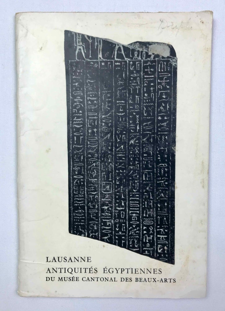 Item #M9351 Musée cantonal des beaux-arts. Antiquités égyptiennes de la collection du Dr Widmer.e. AAF - Museum - Lausanne - WILD Henri - MANGANEL Ernest.[newline]M9351-00.jpeg