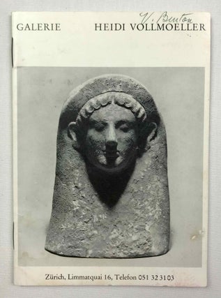 Item #M9357 Galerie Vollmoeller, Katalog 1: Antike Kunstwerke aus Aegypten, Etrurien,...