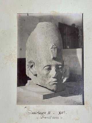 Fouilles de Karnack (sic). Emile Guimet's photo albums of Georges Legrain's photographs on the discovery of the "cachette" of Karnak.