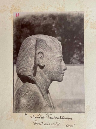 Fouilles de Karnack (sic). Emile Guimet's photo albums of Georges Legrain's photographs on the discovery of the "cachette" of Karnak.
