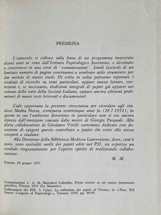 Correzioni e riedizioni di papiri della Societ&agrave; italiana (Corr. I)[newline]M9373-02.jpeg