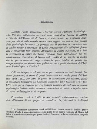 Papiri dell'Odissea. Seminario papirologico 1977-78.[newline]M9374-02.jpeg