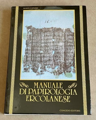 Item #M9379 Manuale di papirologia ercolanese. CAPASSO Mario[newline]M9379-00.jpeg