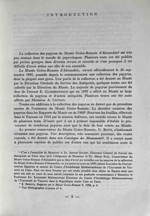 Papyrus grecs du musée gréco-romain d'Alexandrie (Papirusy greckie z Muzeum Grecko-Rzymskiego w Aleksandrii)