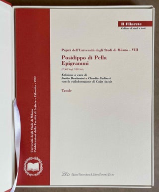 Papiri dell'Università degli Studi di Milano - VIII. Posidippo di Pella. Epigrammi. (P.Mil. Vogl. VIII 309). Testo & Tavole (complete set)[newline]M9392-06.jpeg