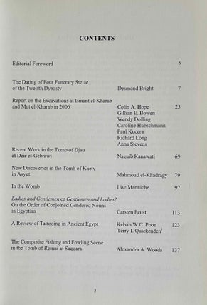 The Bulletin of the Australian Center for Egyptology. Vol. 17 (2006).[newline]M9398-02.jpeg