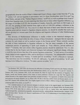 In Pursuit of Invisibility. Ritual Texts from Late Roman Egypt.
