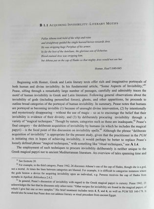In Pursuit of Invisibility. Ritual Texts from Late Roman Egypt.