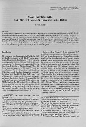 The world of Middle Kingdom Egypt (2000-1550 BC). Contributions on archaeology, art, religion and other written sources. Volume I.[newline]M9420-09.jpeg