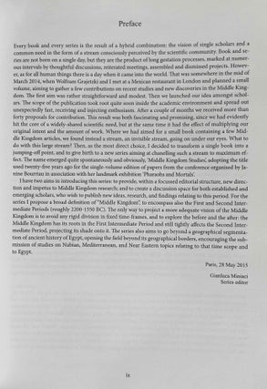 The world of Middle Kingdom Egypt (2000-1550 BC). Contributions on archaeology, art, religion and other written sources. Volume I.