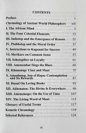 The Egyptian philosophers. Ancient African voices from Imhotep to Akhenaten.[newline]M9421-02.jpeg