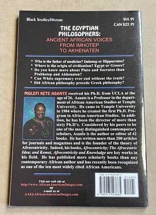 The Egyptian philosophers. Ancient African voices from Imhotep to Akhenaten.[newline]M9421-06.jpeg