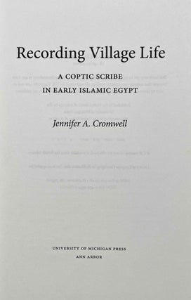 Recording Village Life. A Coptic Scribe in Early Islamic Egypt.[newline]M9435-01.jpeg