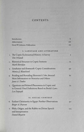 The World of Early Egyptian Christianity. Language, Literature, and Social Context. Essays in honor of David W. Johnson.[newline]M9446-02.jpeg