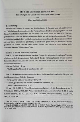 Religion und Philosophie im Alten Agypten. Festgabe fur Philippe Derchain zu Seinem 65 Geburstag am 24 juli 1991.