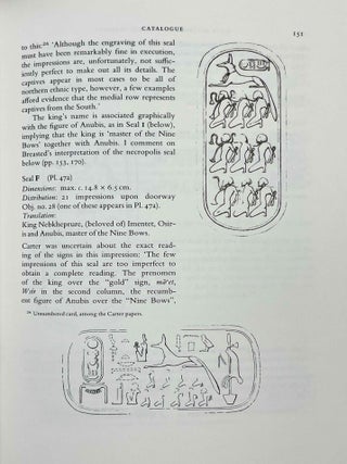 Stone vessels, pottery and sealings from the tomb of Tutankhamun