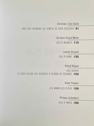De Cybèle à Isis