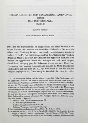 Apokalyptik und Ägypten. Eine kritische Analyse der relevanten Texte aus dem griechisch-römischen Ägypten.[newline]M9468-06.jpeg