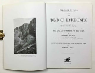 Set of 6 titles in 5 volumes: 1) The tomb of Hatshopsitu. 2) The tombs of Harmhabi and Touatankhamanou. 3) The tomb of Thoutmosis IV. 4) The tomb of Siphtah, with The tomb of Queen Tiyi. 5) The royal Mummies.