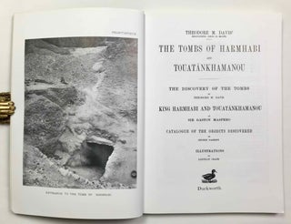 Set of 6 titles in 5 volumes: 1) The tomb of Hatshopsitu. 2) The tombs of Harmhabi and Touatankhamanou. 3) The tomb of Thoutmosis IV. 4) The tomb of Siphtah, with The tomb of Queen Tiyi. 5) The royal Mummies.
