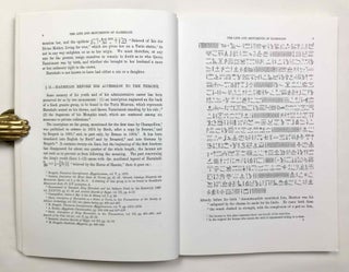 Set of 6 titles in 5 volumes: 1) The tomb of Hatshopsitu. 2) The tombs of Harmhabi and Touatankhamanou. 3) The tomb of Thoutmosis IV. 4) The tomb of Siphtah, with The tomb of Queen Tiyi. 5) The royal Mummies.