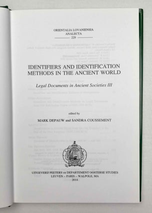 Identifiers and identification methods in the ancient world