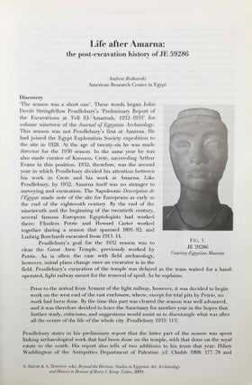 Beyond the horizon. Studies in Egyptian art, archaeology and history in honour of Barry J. Kemp. 2 volumes (complete set)[newline]M9484-06.jpeg