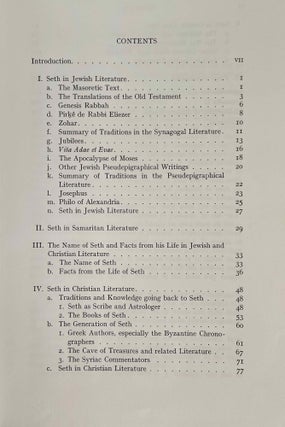 Seth in Jewish, Christian and Gnostic Literature