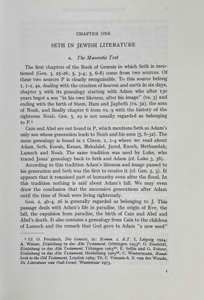 Seth in Jewish, Christian and Gnostic Literature