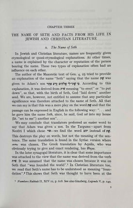 Seth in Jewish, Christian and Gnostic Literature